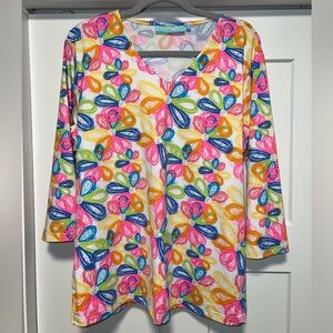 Colorful Floral Women's Top